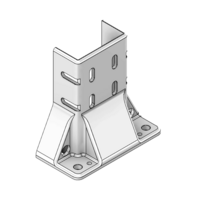 MODULAR SOLUTIONS MOUNTING FOOT 4 SIDED FOR 45 X 90 FULLY ENCLOSED
